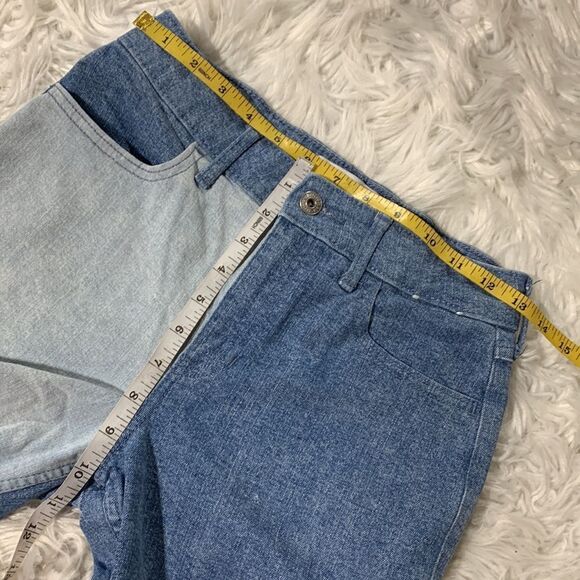 🍁SALE $10🍁 ABERCROMBIE Kids High Rise Straight Colorblock Jeans Girls sz 15/16 - Picture 11 of 14